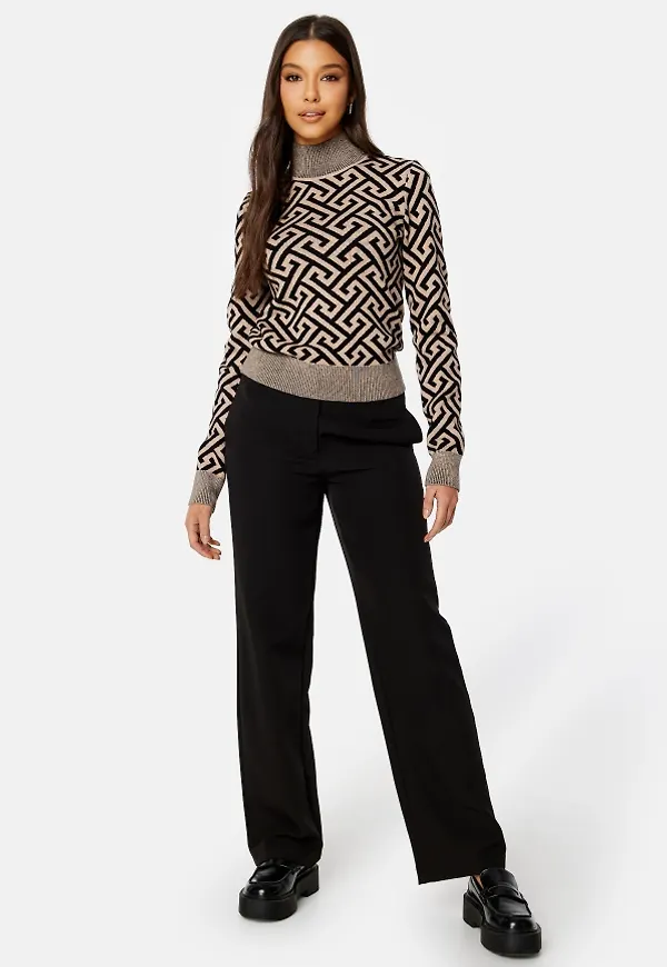 ONLY Lana-Berry Mid Straight Pant Black 36