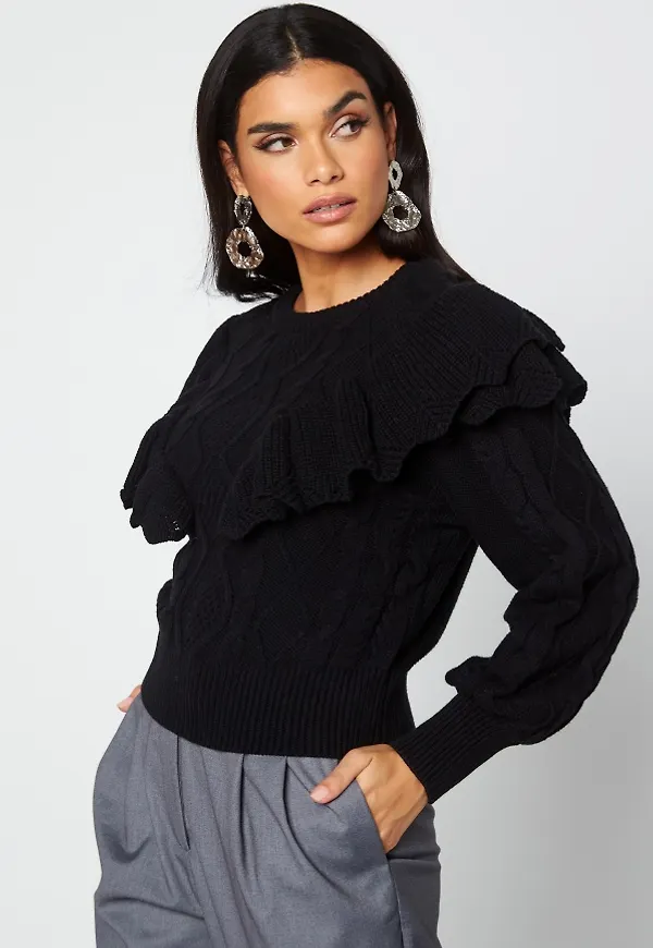 ONLY Lisani Life L/S Pullover Black S