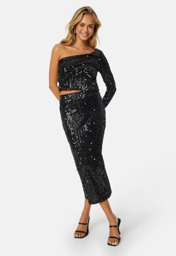 ONLY Lucy Long Skirt Black L