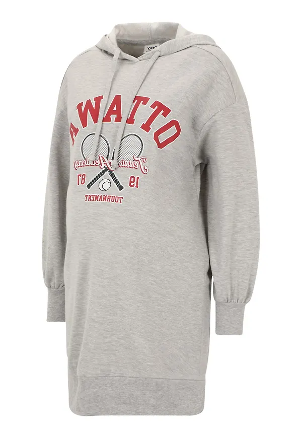 Only Maternity Sweatshirt ljusgrå / röd / svart / vit