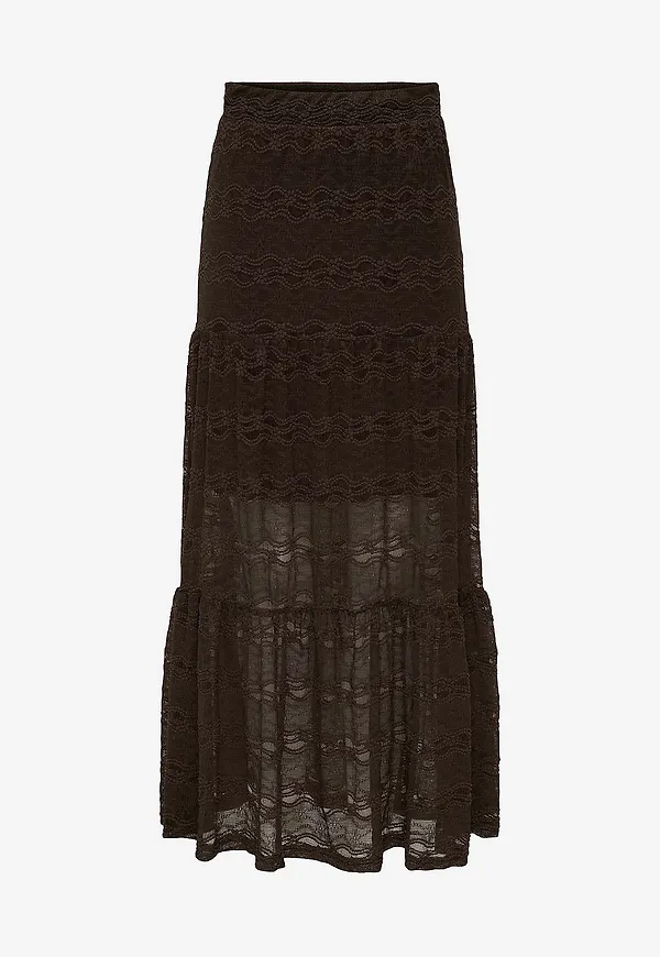 Only - Maxikjol onlLuna Long Skirt Jrs - Brun