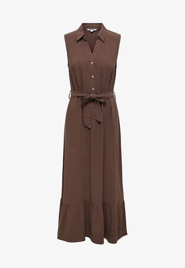 Only - Maxiklänning OnlSiesta Lin SL Belt - Natur
