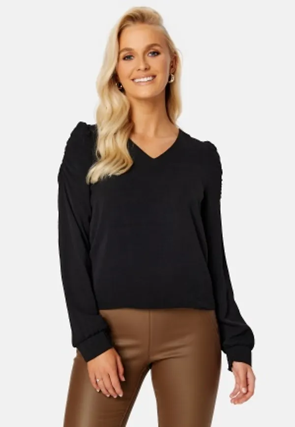 ONLY Mette LS Puffsleeve Top Black S
