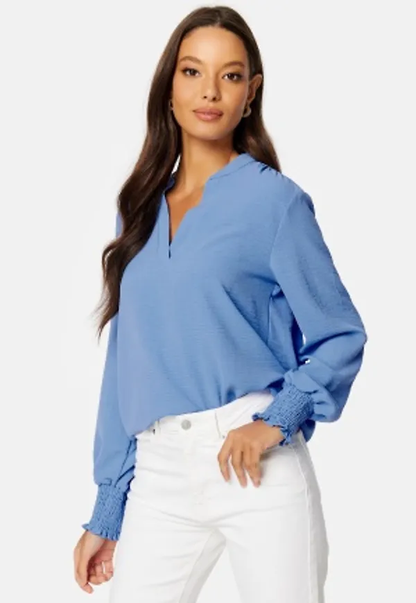 ONLY Mette V-Neck Smock Top Provence S