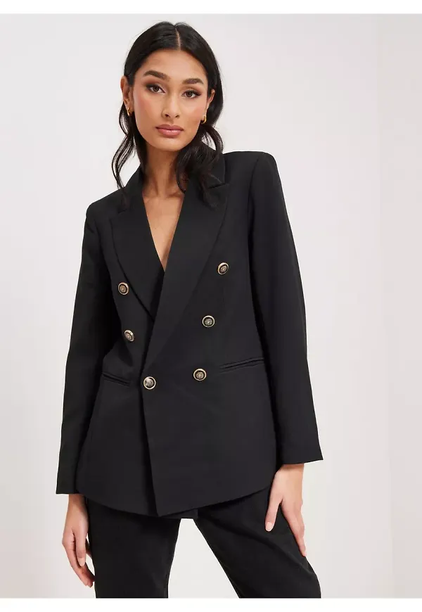 Only Onlastrid Life L/S Fitted Blazer Cc Kavajer & Blazers Black