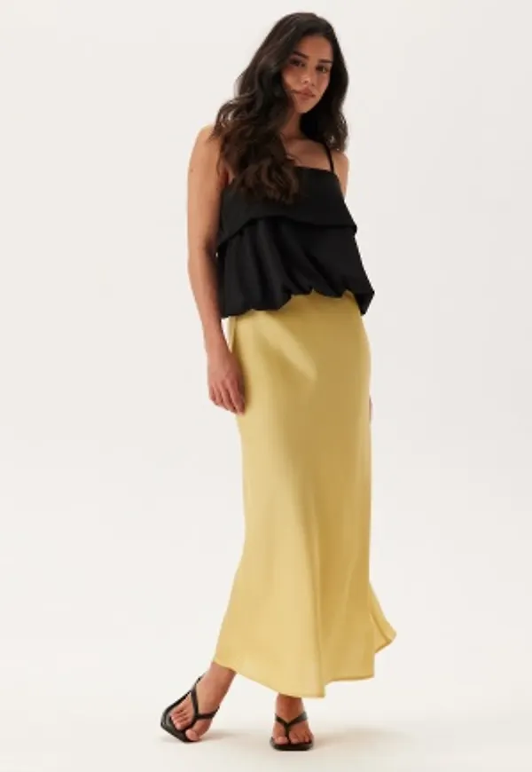 ONLY Onlchigo Ankel Satin Skirt Dried Moss XS