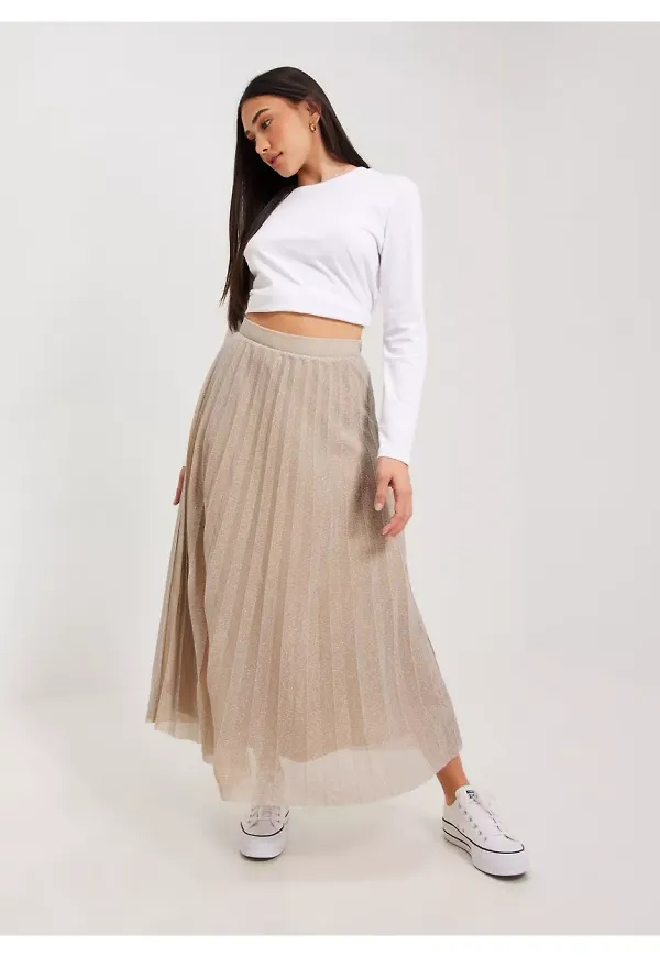 Only Onldaniella Long Glitter Skirt Jrs Midikjolar Cobblestone