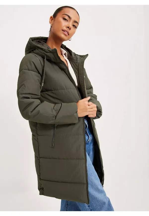 Only Onldolly Long Puffer Coat Otw Noos Puffer jackets Grape Leaf