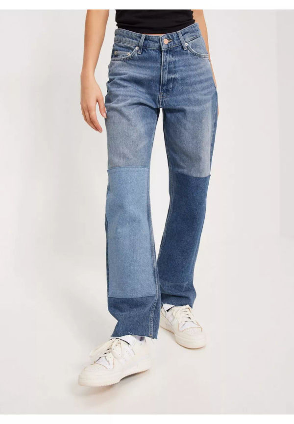 Only Onljoly Hw Straight Ank Dnm A14 High waisted jeans Dark Blue Denim