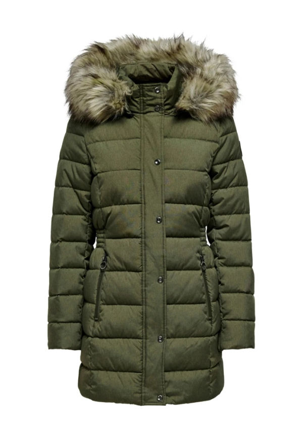 Only Onlluna Quilted Coat CC OTW - 15205636 Grön, Dam