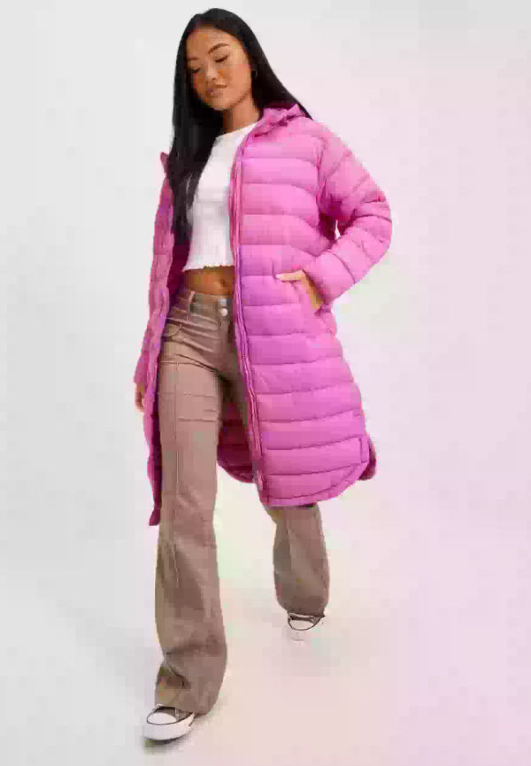 Only Onlmelody Oversize Quilted Coat Otw Höstjackor & Vårjackor Super Pink