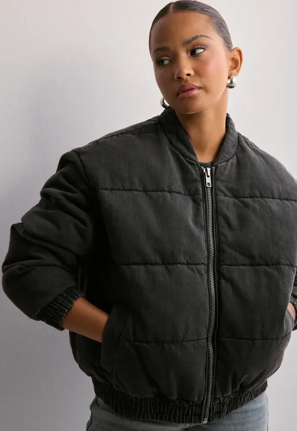 Only - - Onlqueen Ls Puff Dnm Jacket Gua