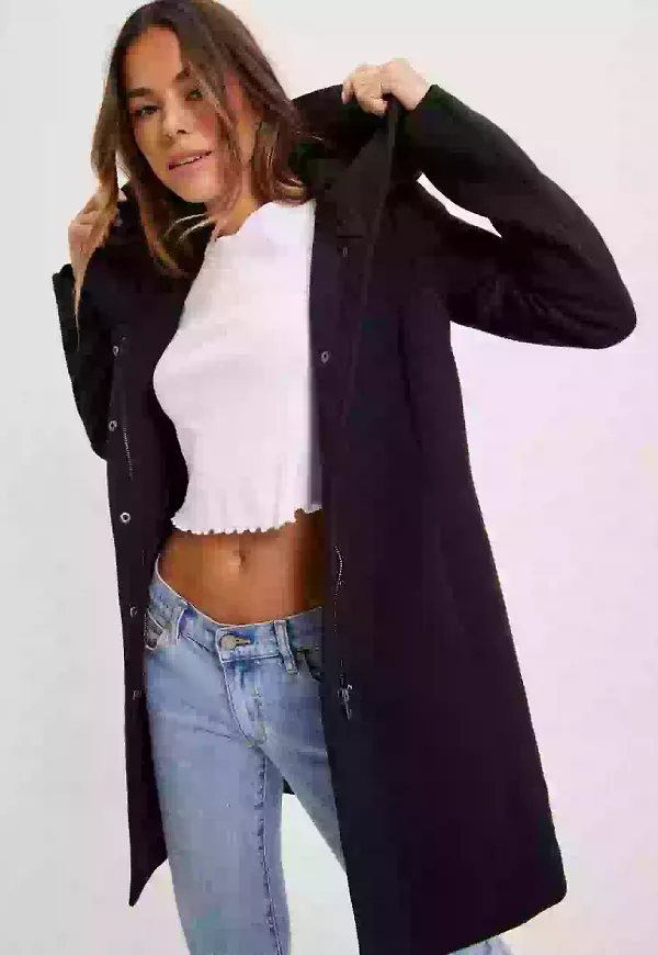 Only onlSEDONA Light Coat Otw Noos Kappor med huva Svart