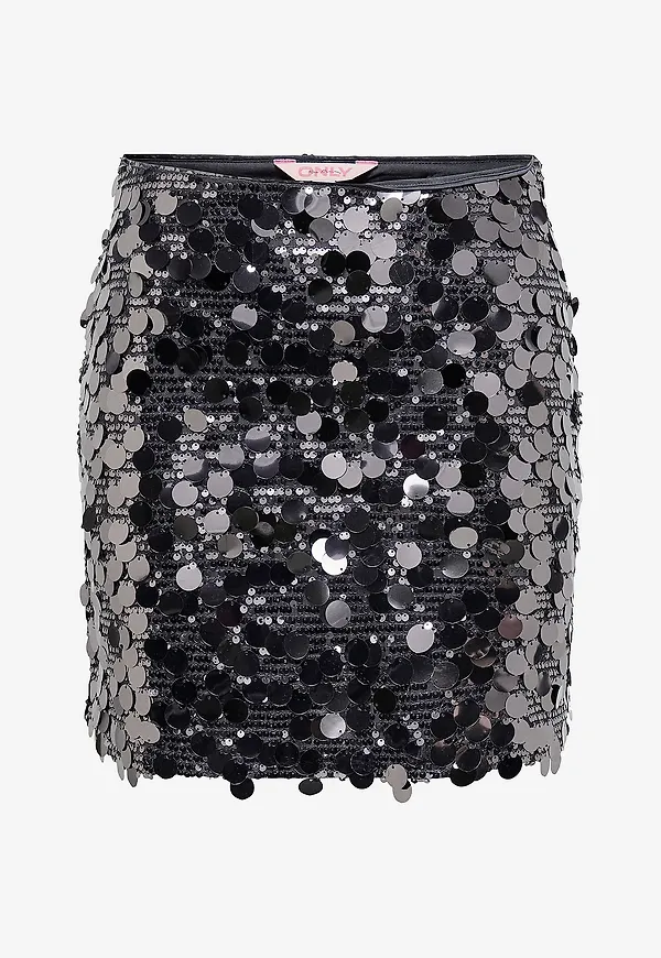 Only - Paljettkjol onlJadel Sequins Skirt Wvn - Grå