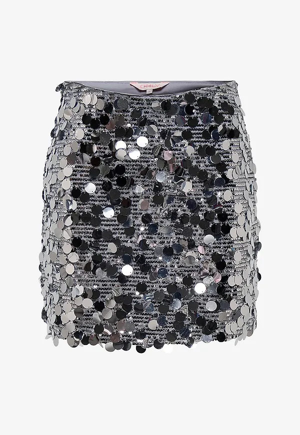 Only - Paljettkjol onlJadel Sequins Skirt Wvn - Grå