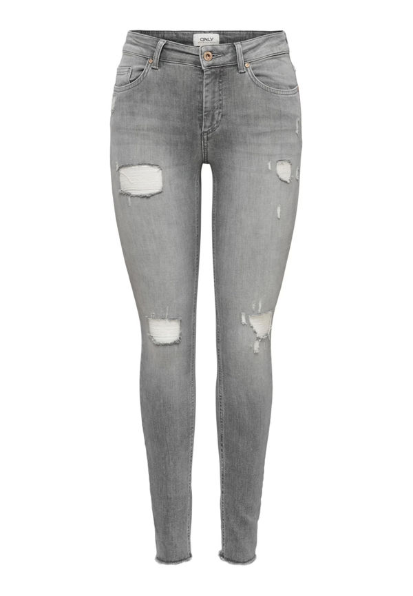 Only Petite Jeans grå denim