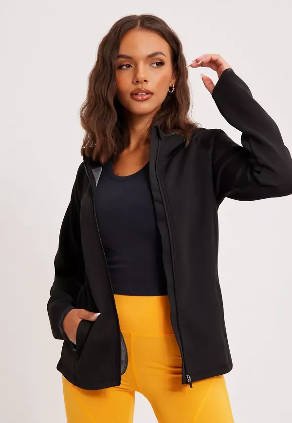 Only Play - Black - Onpcara Ls Hood Zip Sweat - Noos