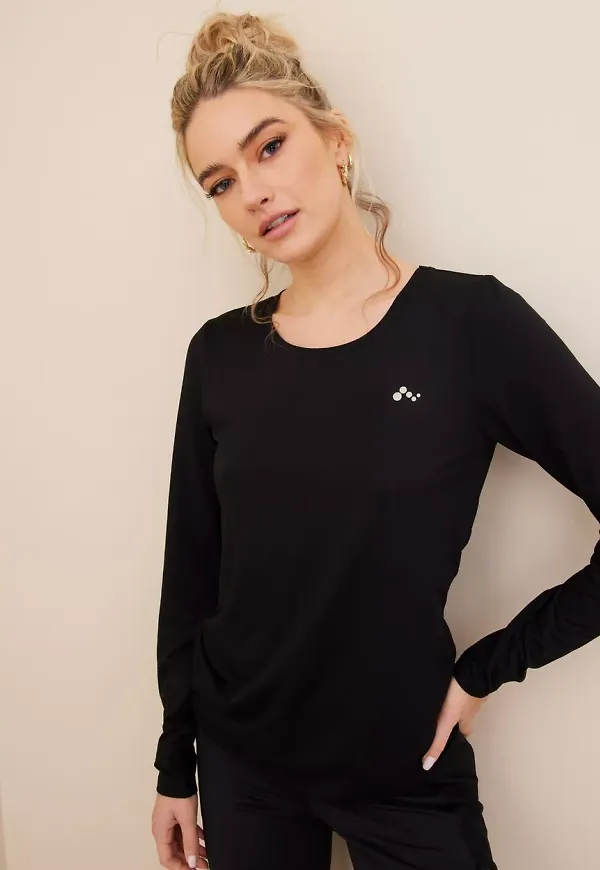 Only Play - Svart - Onpclarisa Ls Train Tee - Noos