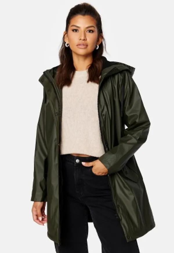 ONLY Sally Raincoat Rosin Detail:BLACK T L