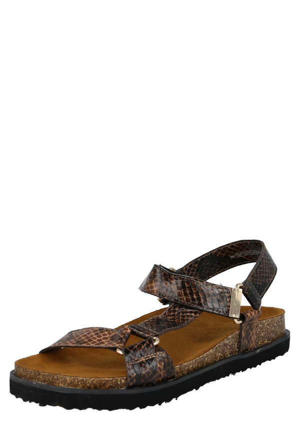 ONLY Sandal 'MOON' konjak / mörkbrun