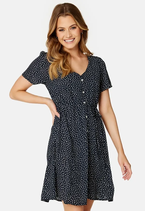 ONLY Sonja S/S Dress Night Sky AOP:DOT W 38