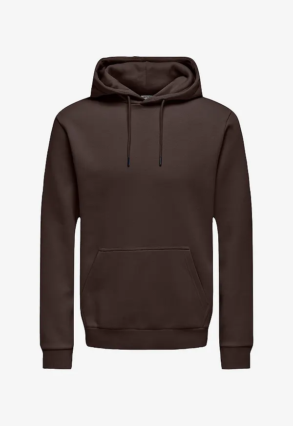 ONLY & SONS - Huvtröja onsCered Life - Brun
