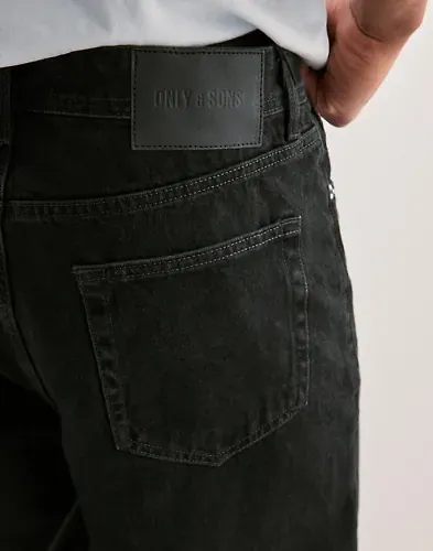 Only & Sons Onsfade Loose Wb 6778 Tai Dnm Noos Loose fit jeans Svart