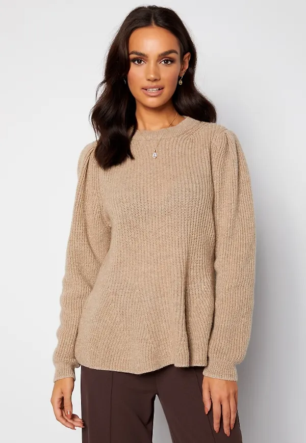 ONLY Stacy L/S O-Neck Pullover Pumice Stone Det. Me L