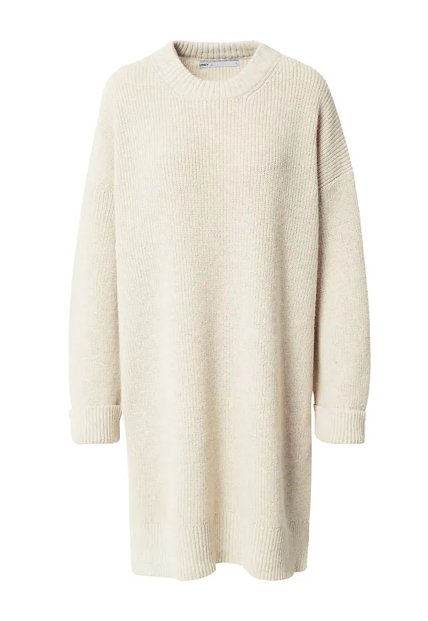 ONLY Stickad klänning beige