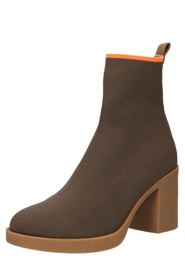 ONLY Stövlett 'BUBBLE' khaki / orange