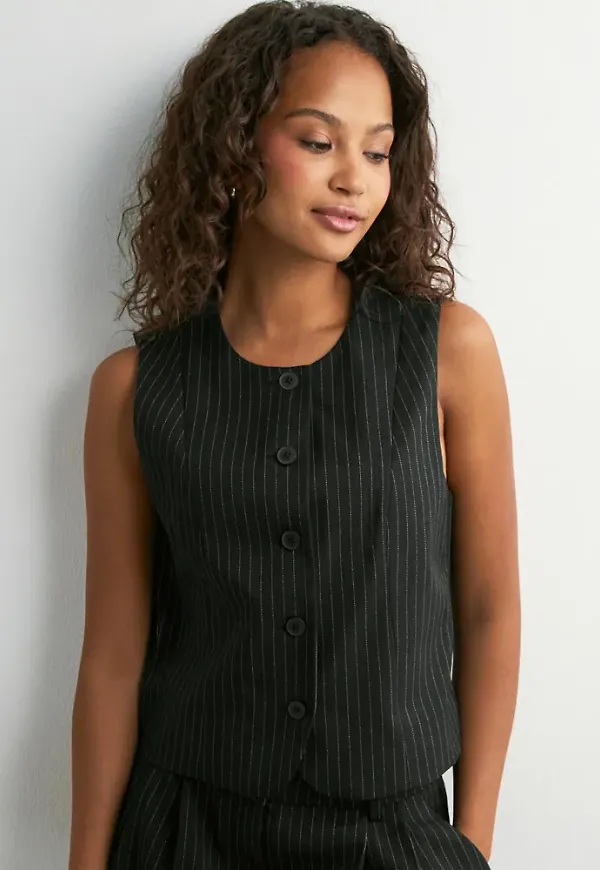 Only - Svart - Onlmalena-Reina Waistcoat Tlr Noos