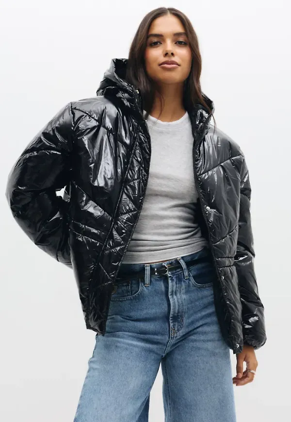 Only - Svart - Onlrillo Shiny Puffer Cc Otw