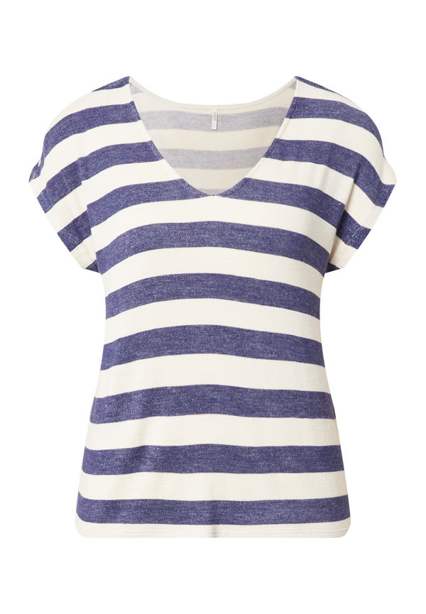 ONLY T-shirt 'LIRA' blå / vit