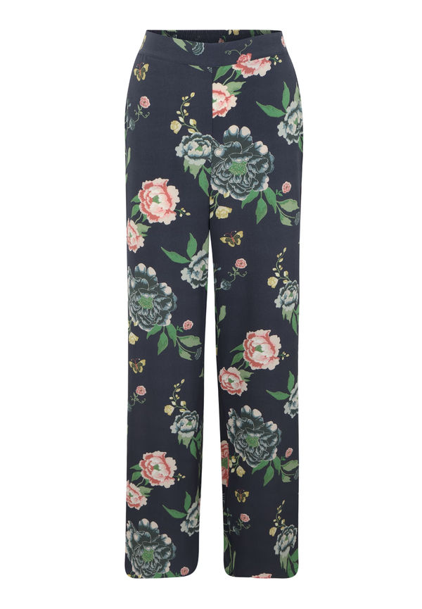 Only Tall Byxa 'NOVA' mörkblå / grön / rosa