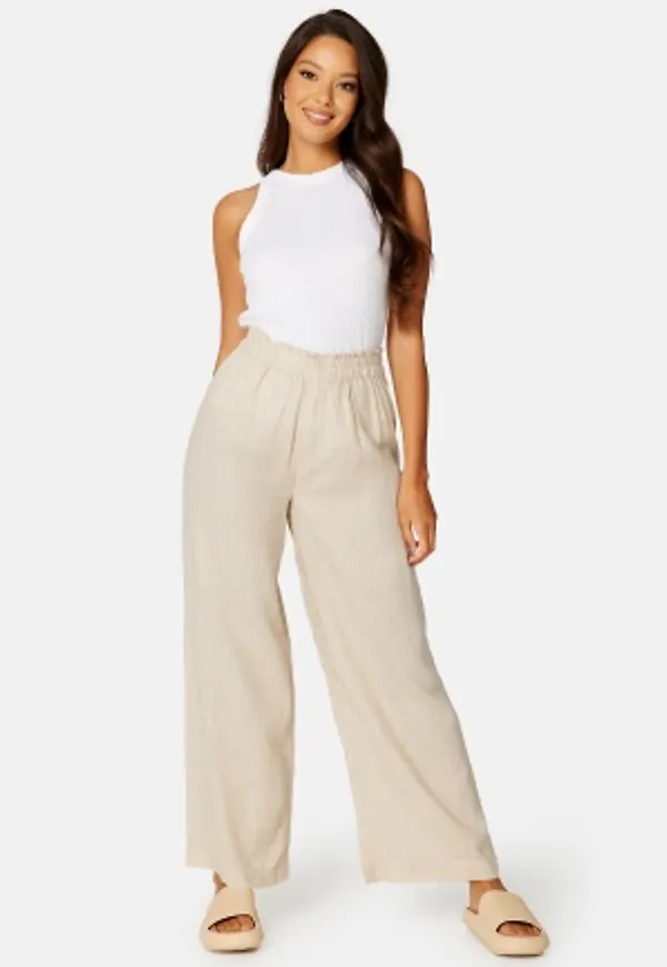 ONLY Tokyo HW Linen Blend Pant Moonbeam XL/34