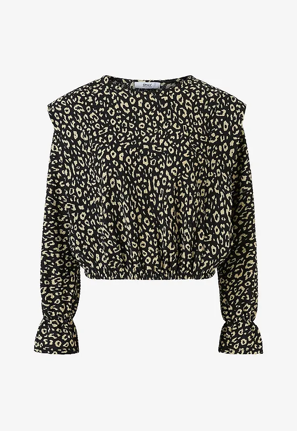 Only - Topp onlZille L/S Top - Svart