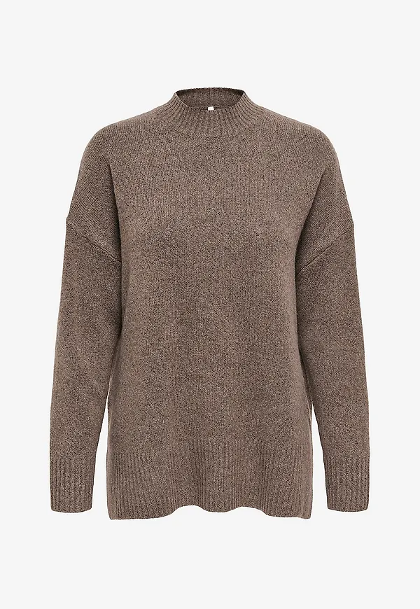 Only - Tröja onlHazel LS Highneck - Brun