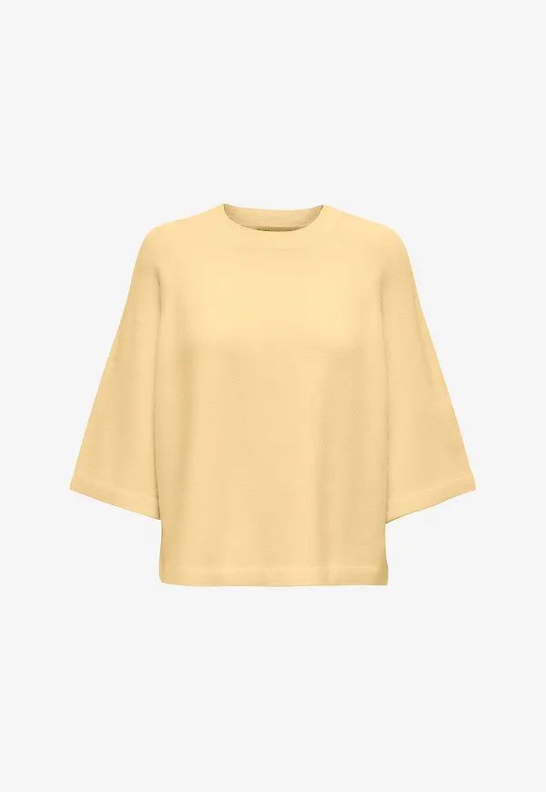 Only - Tröja onlSimoni 3/4 Pullover Knt - Gul