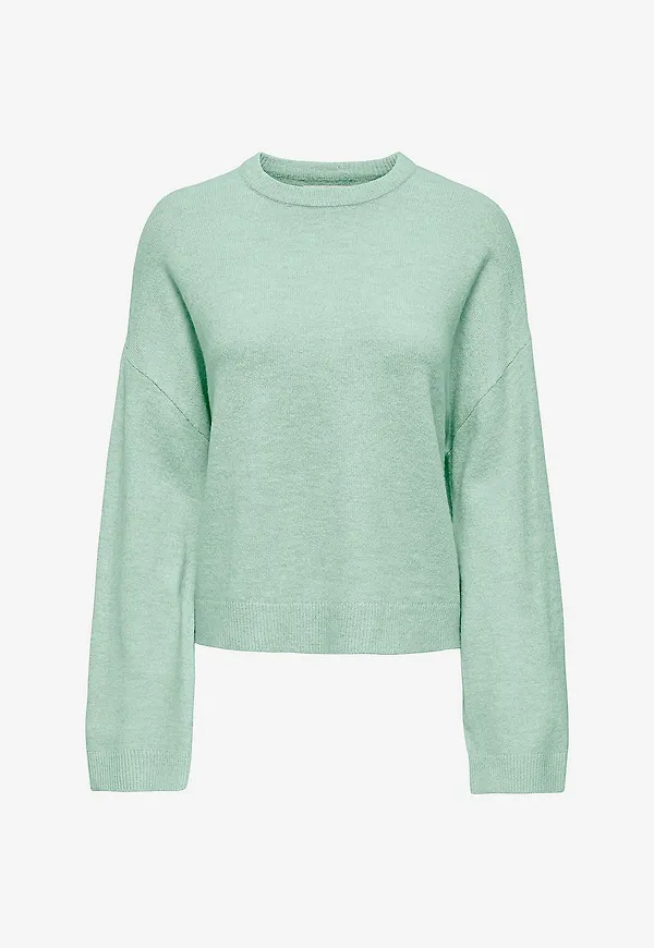 Only - Tröja onlSimoni L/S O-neck Knt N - Grön