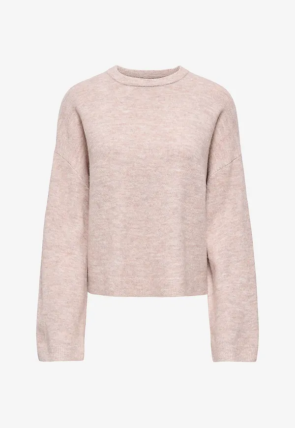 Only - Tröja onlSimoni L/S O-neck Knt N - Beige