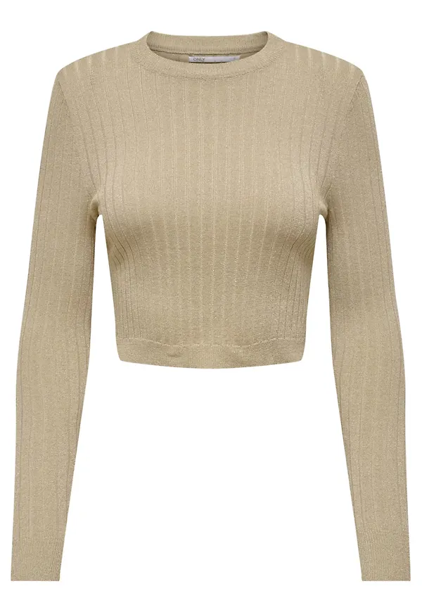 ONLY Tröja 'Luxe' beige / vit
