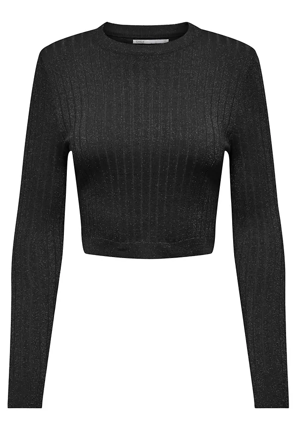 ONLY Tröja 'Luxe' svart / vit