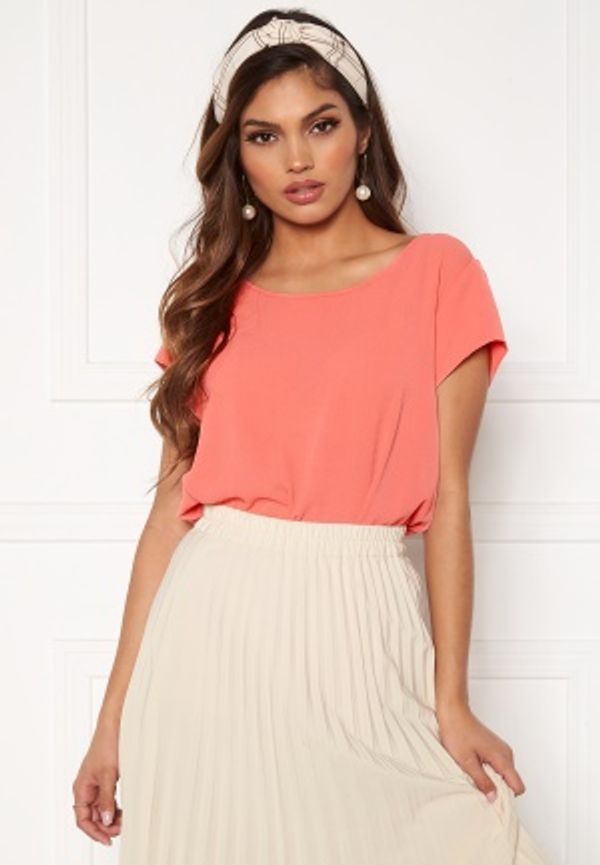 ONLY Vic S/S Solid Top Tea Rose 40