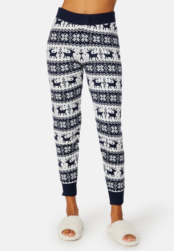 ONLY Xmas Comfy Snowflake Pant Night Sky Pattern:W. L