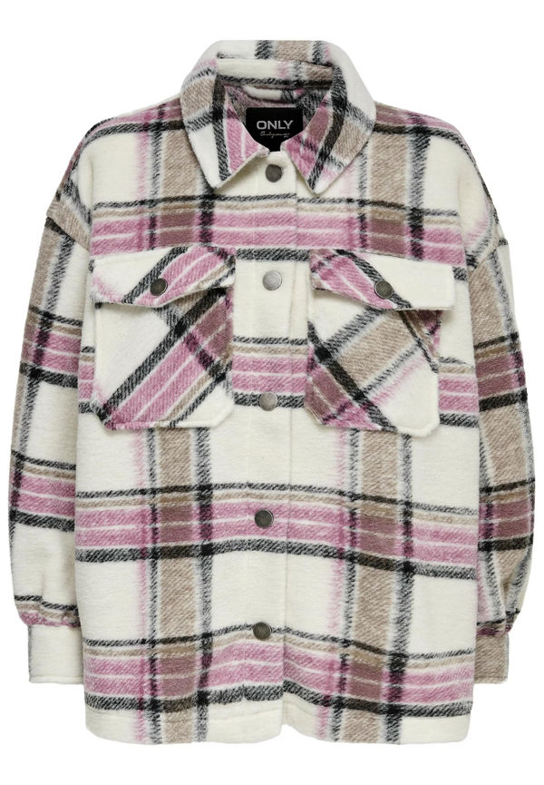 ONLY Övergångsjacka 'Andrea' kräm / chamois / mauve / svart