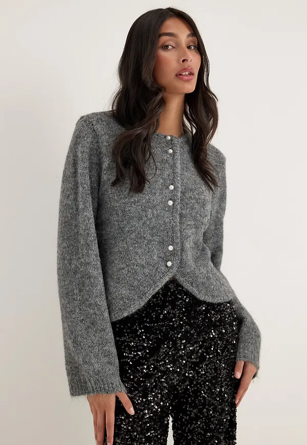 Onlzaggie Ls Button Cardi Cc Knt