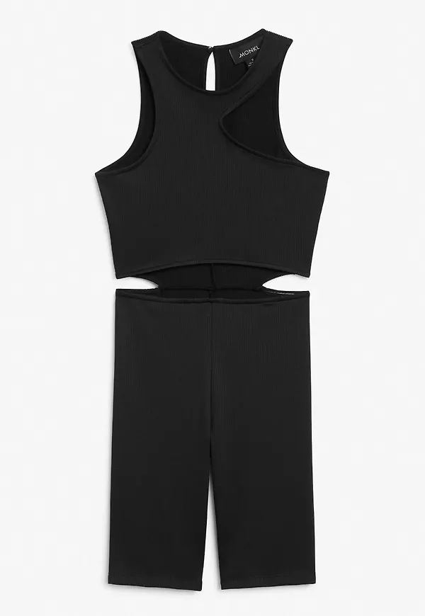 Open-back jumpsuit - Black