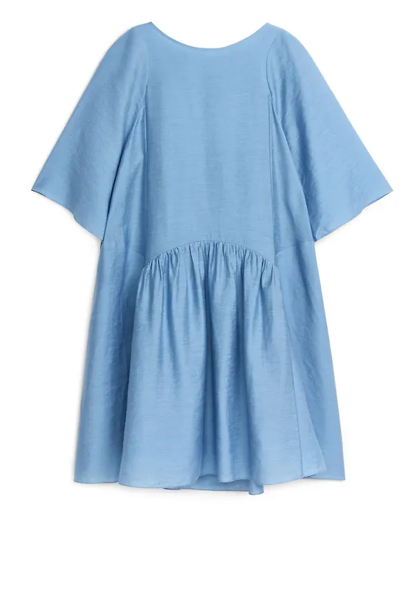 Open Back Dress - Blue