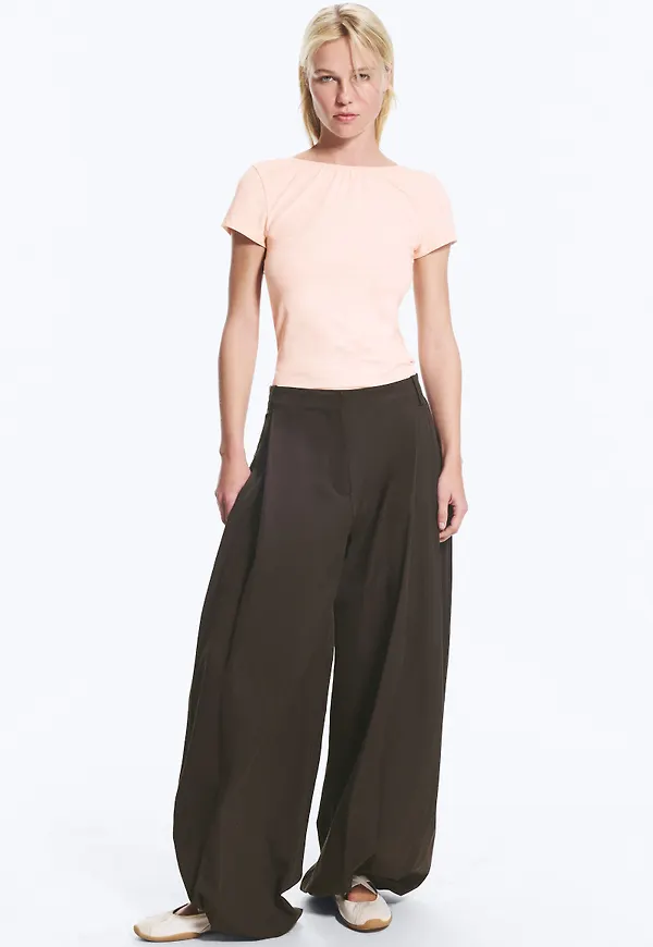 Open back mini T-shirt