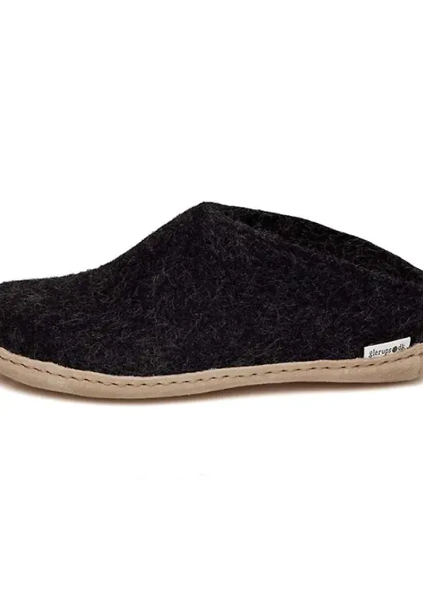 Open Heel Leather Sole